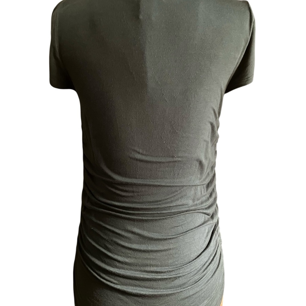 Kenar Teal Ruched Women's Blouse - Picture 3 of 5